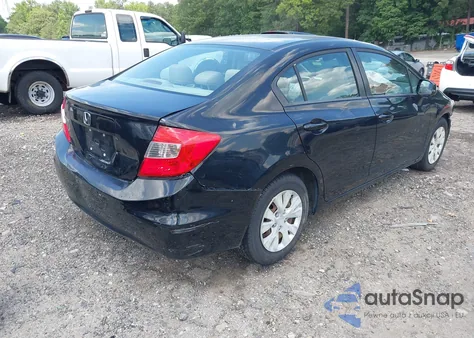 2012 Honda Civic Lx from USA, damaged, VIN 19XFB2F51CE350008